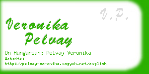 veronika pelvay business card